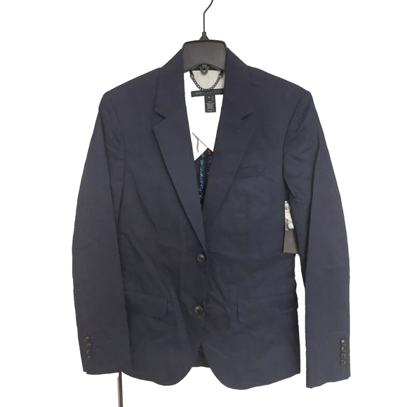 Marc by Marc Jacobs Mens Ink Blue Cotton Blazer Suit Jacket XS NWT $398 - Picture 4 of 16